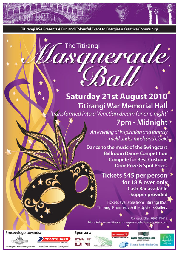 Mask ball poster